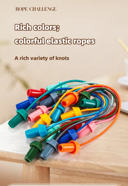 2025 New Rope Breaking Battle Challenge Puzzle Toy Knot Toy Children's Rope Decoding Game Logic Training