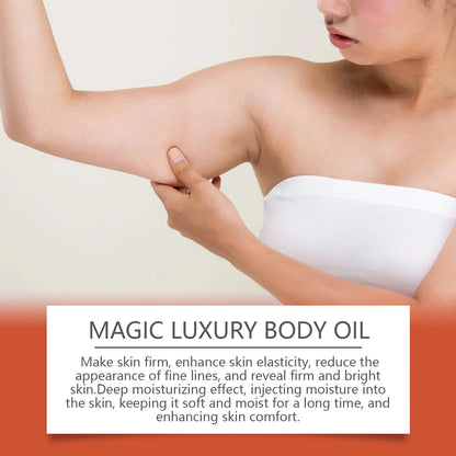 Magic Luxury Body Oil Deeply Moisturizing Dry Skin Tightening Firming Chest Thighs Rejuvenating Repairing Soften Nourishing Oil RELUX.STORE