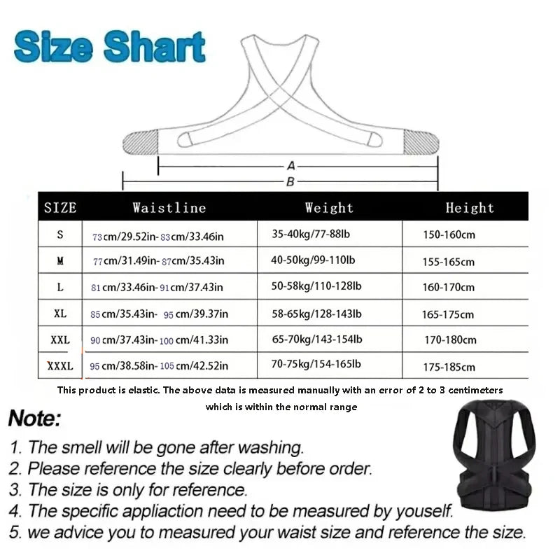 Posture corrector with breathable shoulder and waist straps for boys and girls RELUX.STORE