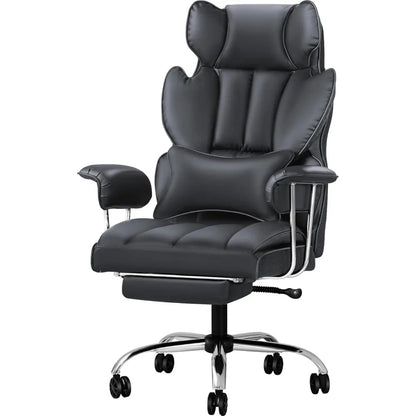 Office Chairs Big &Tall Office Chair, High Back Leather Chair with Footrest, Reclining Ergonomic Executive Suppo Office Chairs