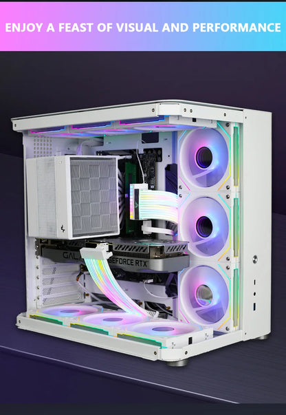 JUMPEAK MX120 360mm Modular Wireless Splicing PC 120mm Case Cooling Fan ARGB Infinite Mirror Effect For Computer Water Cooler
