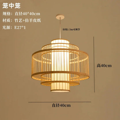 Nordic Chandelier Pendant Lights Lustre Bamboo Luxury Chandelier Pendant Lights Home Decoration Indoor Lighting Las Luces LLPL
