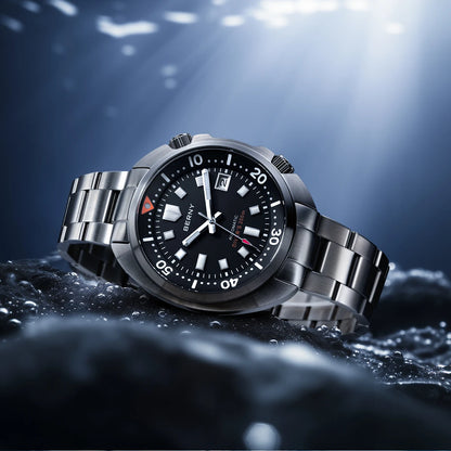 BERNY Automatic Diver Watch for Men Super Luminous Wristwatch Sapphire Sport Mechanical 20ATM 1970 Compressor Diving Men Watches