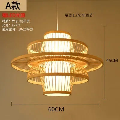 Nordic Chandelier Pendant Lights Lustre Bamboo Luxury Chandelier Pendant Lights Home Decoration Indoor Lighting Las Luces LLPL
