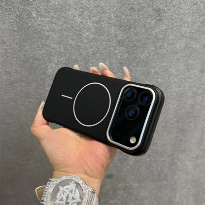 Luxury Borderless PU Leather Ultra Thin Magentic Cases for iPhone 17 16 14 15 Pro Max 16Pro 17promax 17 Air Magsafe Back Cover RELUX.STORE