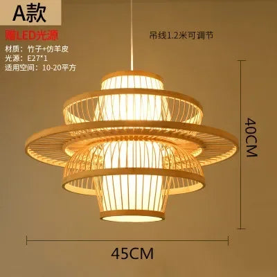 Nordic Chandelier Pendant Lights Lustre Bamboo Luxury Chandelier Pendant Lights Home Decoration Indoor Lighting Las Luces LLPL