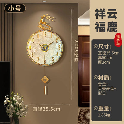Large Luxury Wall Clocks Modern Cute Restaurant Nordic Fashion Wall Watch Creative Round Relogio De Parede Home Decoration RELUX.STORE