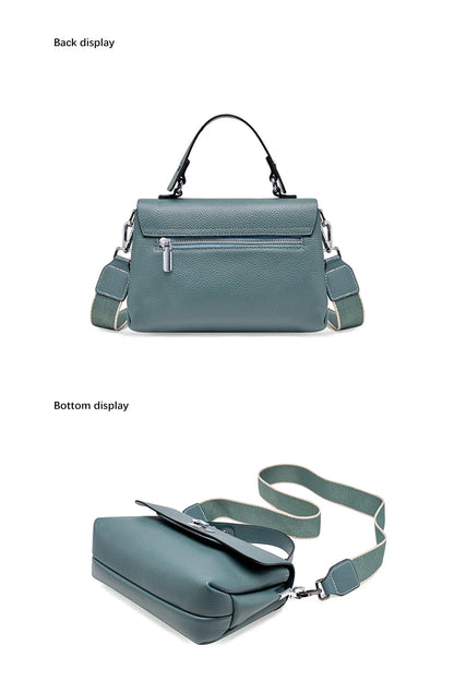 Zency Women's Genuine Leather Top-Handle Bag Simple Fashion Envelope Luxury Brand Shoulder Handbag Small Crossbody for Female RELUX.STORE