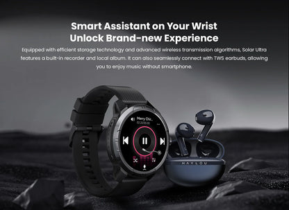 HAYLOU Solar Ultra GPS Smart Watch 1.6” AMOLED Display GPS Positioning 5ATM Waterproof Bluetooth Calling Sports Smartwatchs