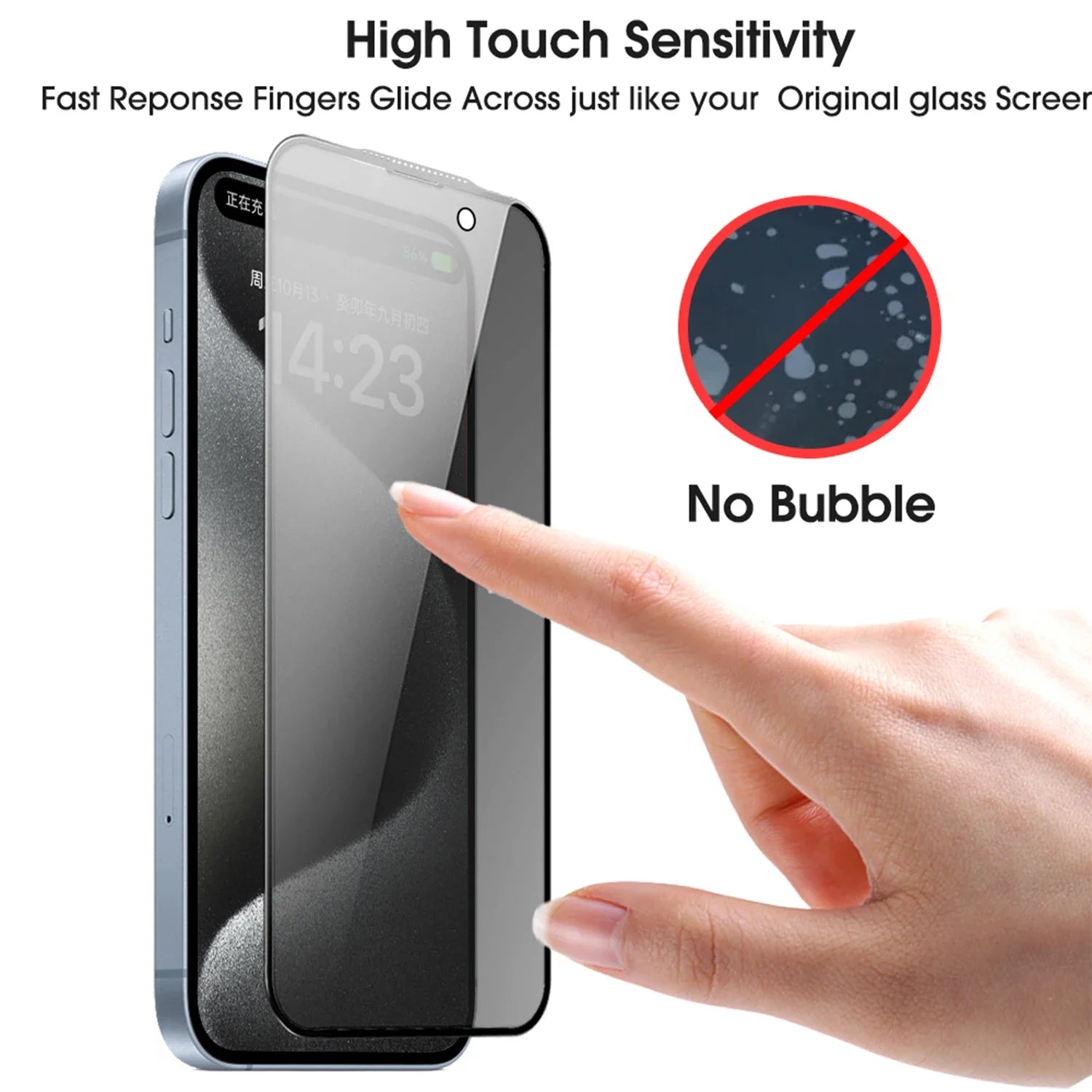For IPhone 17 Pro Max Privacy Screen Protector Anti-scratch Tempered Glass Easy Install Anti-peep Protective Film for IPhone17 RELUX.STORE