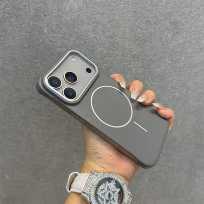 Luxury Borderless PU Leather Ultra Thin Magentic Cases for iPhone 17 16 14 15 Pro Max 16Pro 17promax 17 Air Magsafe Back Cover RELUX.STORE