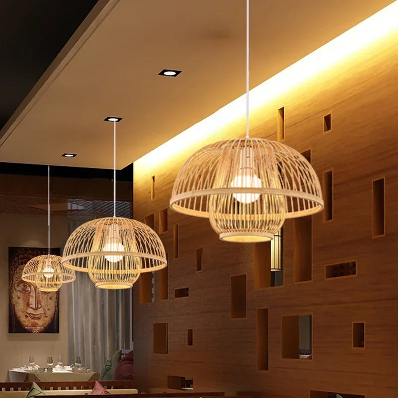 Nordic Chandelier Pendant Lights Lustre Bamboo Luxury Chandelier Pendant Lights Home Decoration Indoor Lighting Las Luces LLPL
