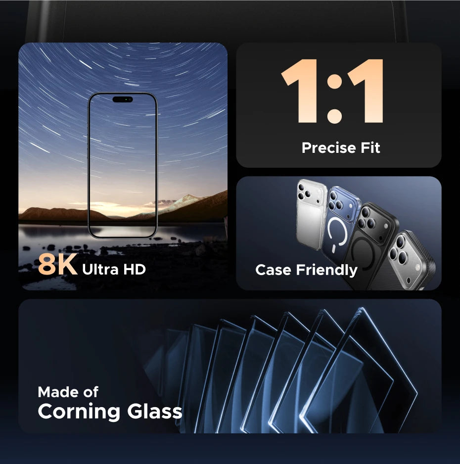 UGREEN Camera Lens Protector for iPhone 17 Pro Max Full Lens Glass for iPhone 17 Air Protective Film HD 1PCS RELUX.STORE