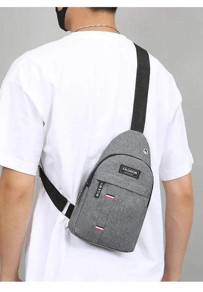 Fashionable and Trendy Lightweight Single Minimalist Shoulder Crossbody Bag for Men with Large Capacity for Leisure and Sports RELUX.STORE