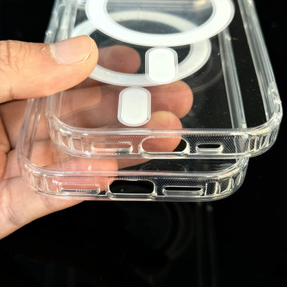 Strong Magnetic Case For iPhone 17 Pro Max/17Pro/17Air Transparent Phone Cover For iPhone 17 Suit for Magsafe Charging Shell RELUX.STORE