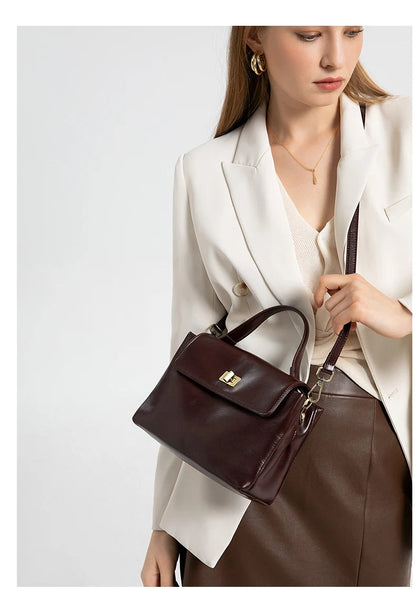 Women Cowhide Genuine Leather Tote Bag Lady Designer Luxury Soft Leather Handbag Fashion Crossbody Bags Female Shoulder Handbag RELUX.STORE