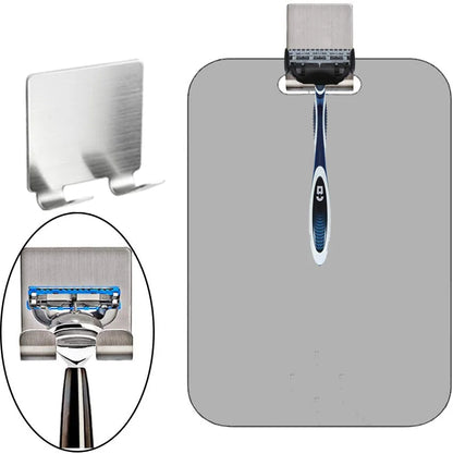 Acrylic Anti Fog Mirror Bathroom Tools Shower Shaving Fogless Mirror Washroom Travel Accessories With Wall Suction For Men Women