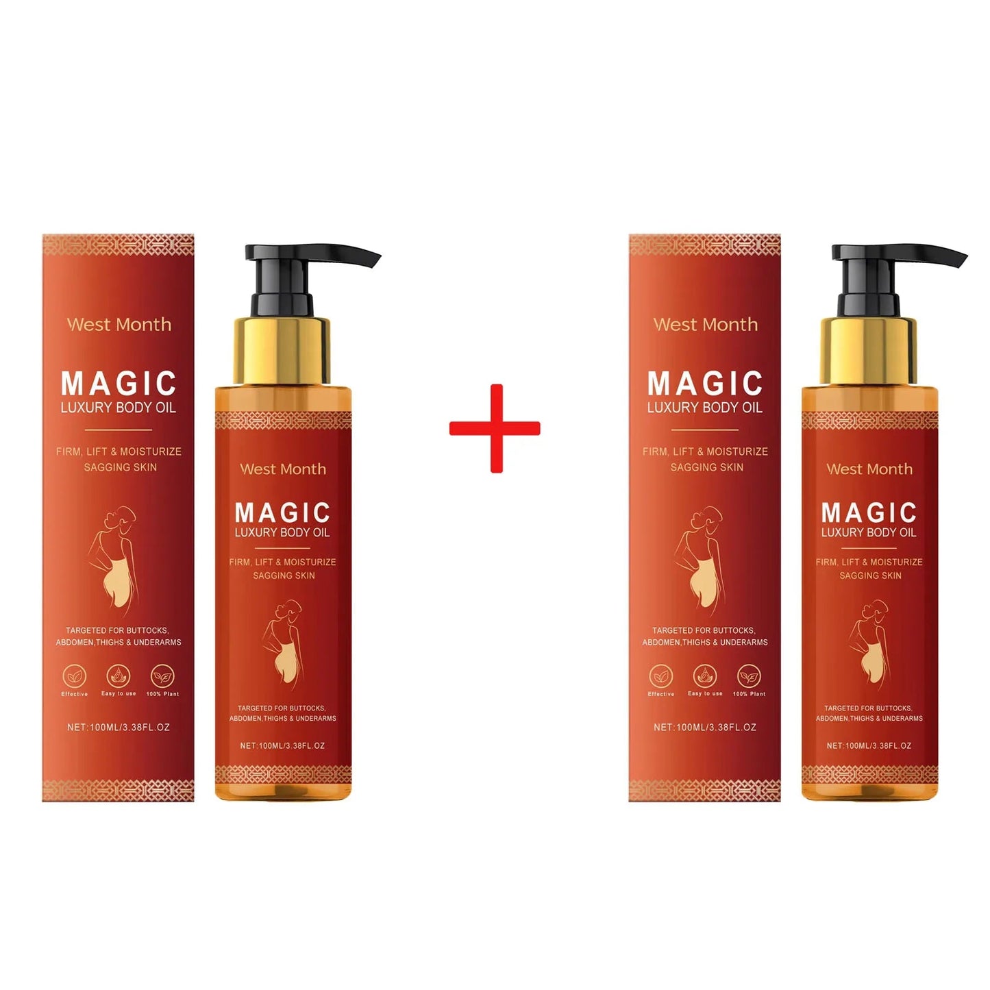 Magic Luxury Body Oil Deeply Moisturizing Dry Skin Tightening Firming Chest Thighs Rejuvenating Repairing Soften Nourishing Oil RELUX.STORE