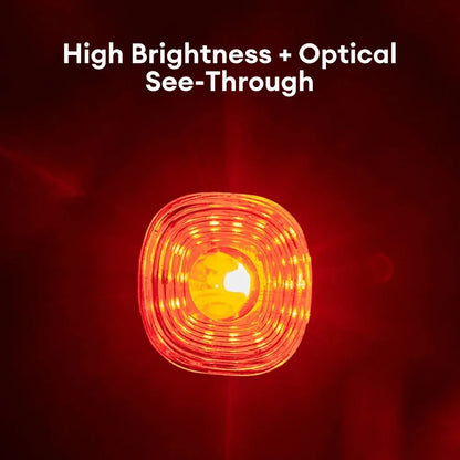 GlYO Auto Brake Sensing Bicycle Tail Light -USBRechargeable, lP66 Waterproof LED WarningLight for MTB & Road Bike Night Safety