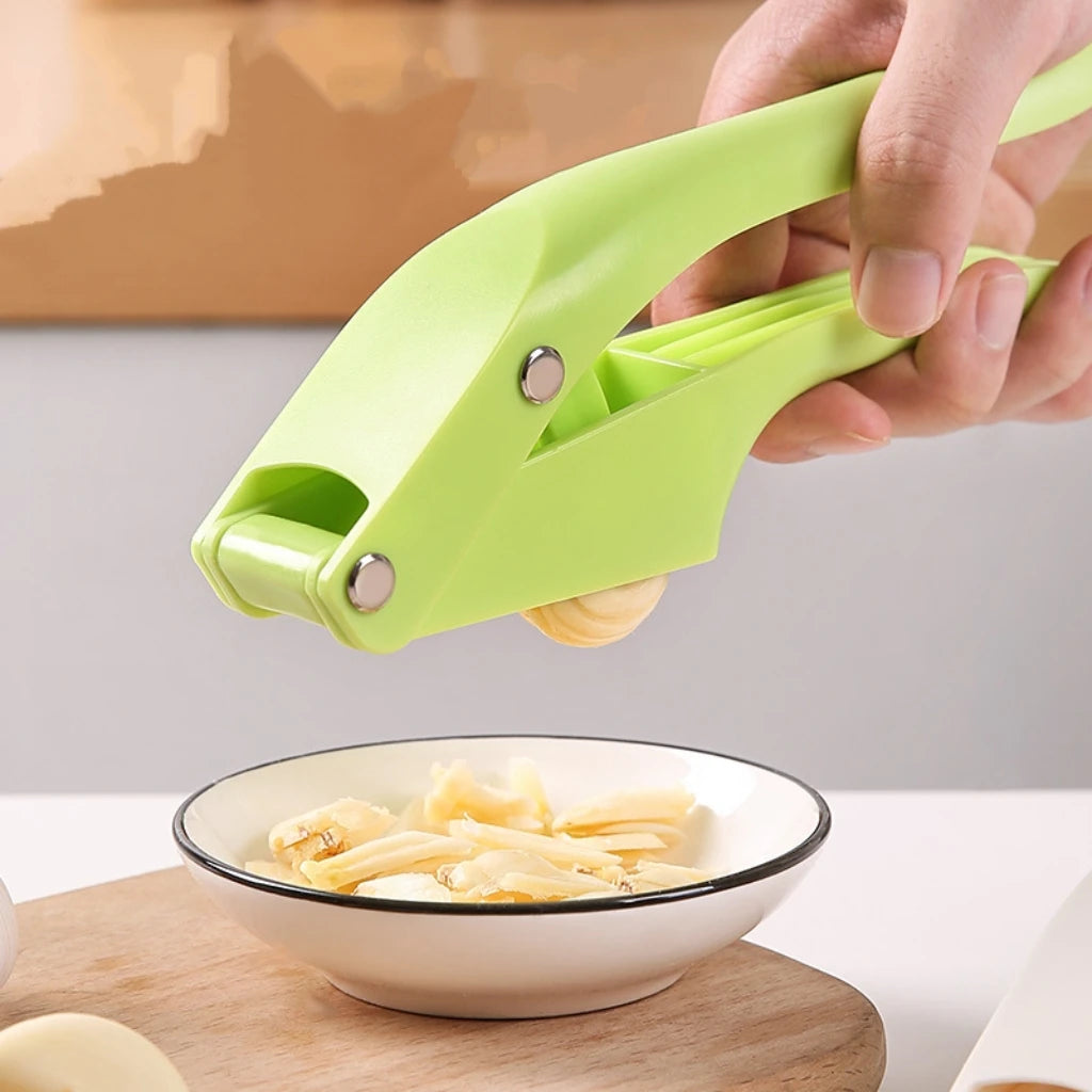 2-in-1 Multifunctional Garlic Press For Pressing Mash Garlic And Sliced Garlic Vegetable Squeezer For Home Cooking Masher Tool