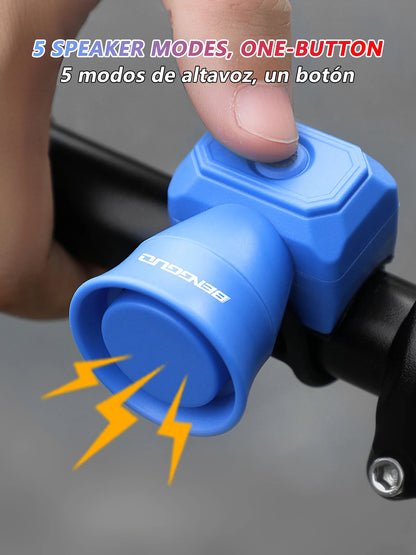 Bicycle Horn Mountain Bike Mini USB Charging Waterproof Electronic Bike Bell Riding Equipment Children's Scooter Accessories