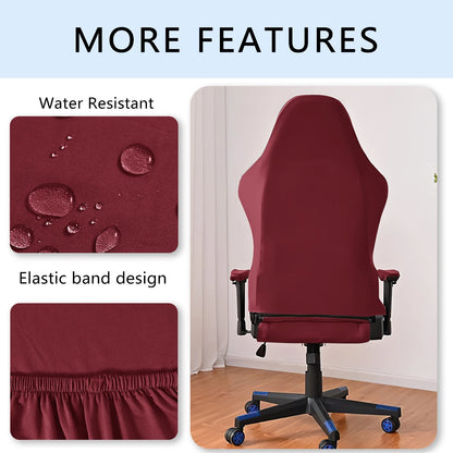 4pcs/set Elastic milk silk water and electricity resistant competitive chair cover, internet cafe gaming hall chair cover