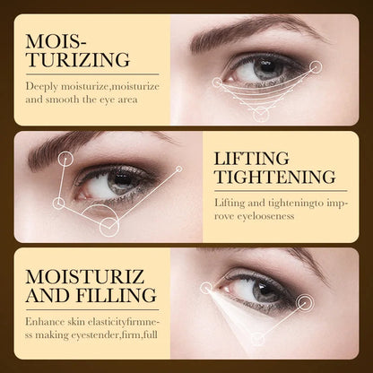 24k Gold Hyaluronic Acid Eye Cream Anti Dark Circles Eye Bags Firming Moisturizing Eyes Skin Care Prodcuts RELUX.STORE