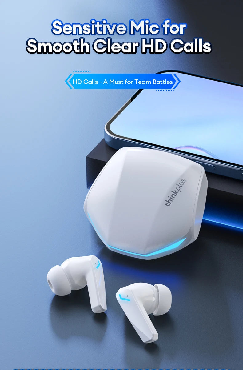 Lenovo GM2 Pro Wireless Headphones Touch Control Game Bluetooth Earphones Noise Reduction HiFi Stereo Music Sport Earbuds Choice RELUX.STORE