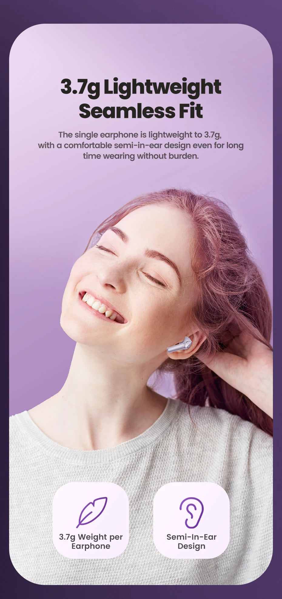 Toocki ENC Bluetooth 5.3 Headphones TWS HiFi Sound Stereo Earphones with Mic Wireless Waterproof In-Ear Headset for Mobile Phone RELUX.STORE