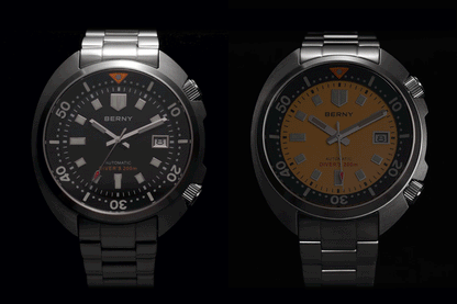 BERNY Automatic Diver Watch for Men Super Luminous Wristwatch Sapphire Sport Mechanical 20ATM 1970 Compressor Diving Men Watches