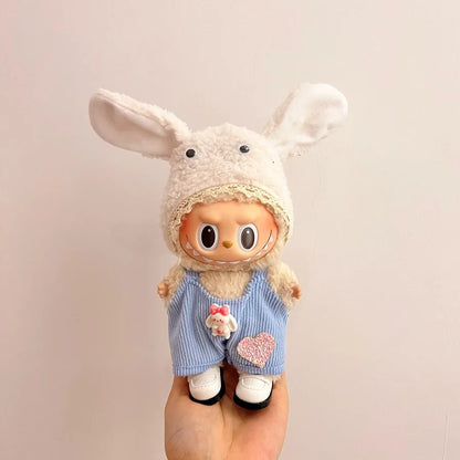 Labubu Clothing Popular New Products Fashion Velcro 17cm Doll Cute Dress Casual Set Skirt Plush Toy Clothing