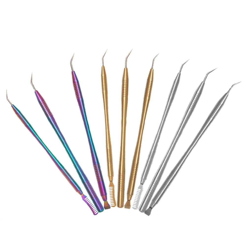 Lash Lift Curler Kit Eyelash Perming Stick Stainless Steel Cosmetic Applicator Comb Makeup Tool Eyelash Extension Supplies RELUX.STORE