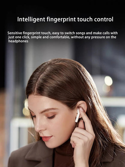 In-ear stereo wireless headphones, long battery life, two-ear touch noise reduction e-sports wireless headphones, compatible wit RELUX.STORE