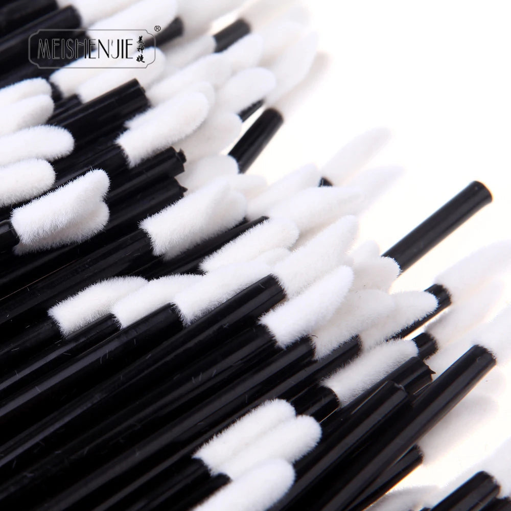 Wholesale 50/1000pcs Lip Brushes Applicators Eyelashes Brush Lipstick Brush Lip Gloss Applicator Wands Makeup Beauty Tool RELUX.STORE