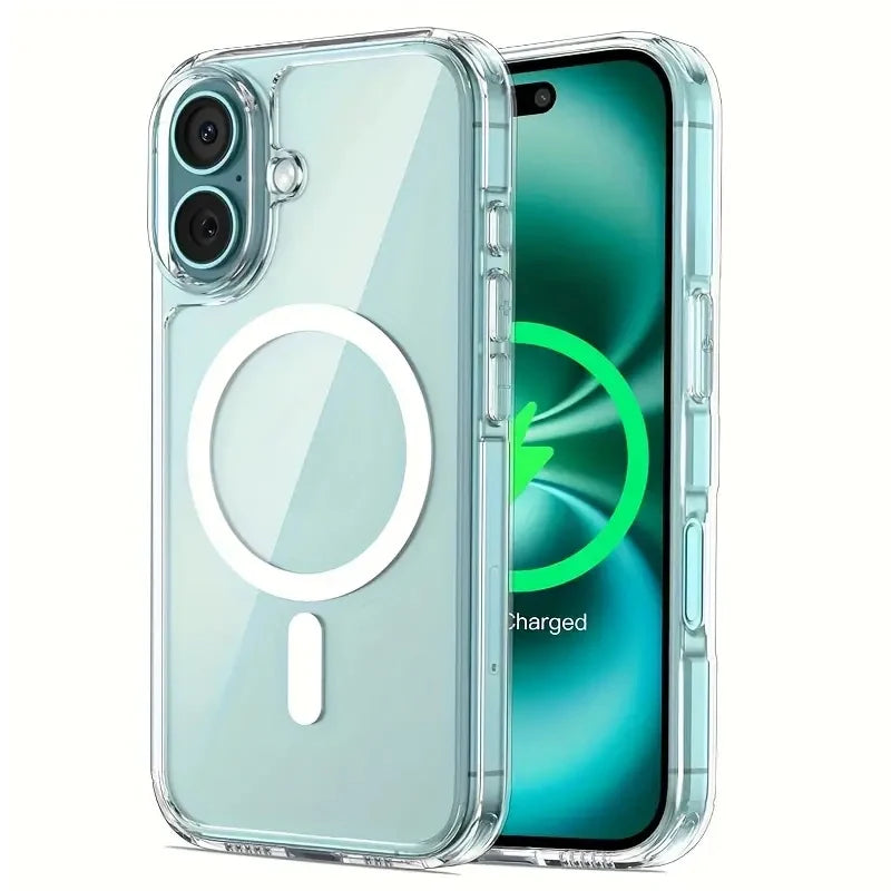 Strong Magnetic Case For iPhone 17 Pro Max/17Pro/17Air Transparent Phone Cover For iPhone 17 Suit for Magsafe Charging Shell RELUX.STORE