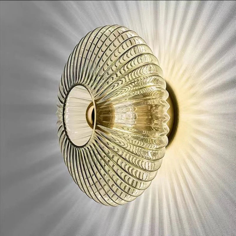 Glass Wall Lamp Glass Wall Sconce For Corridor Background Bedroom Living Room Bedside Ambiance Wall Light Indoor Home Decor RELUX.STORE