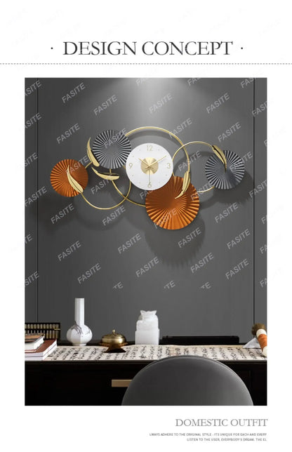 Minimalist Design Wall Clocks Creative Silent Fashion Wall Watch Aesthetic Large Art Mural Horloge Murale Home Decoration