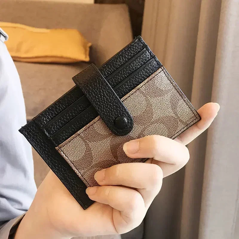 Women Short Small Wallets Fold Card Holder ID Bag Coin Purse Ladies Wallets Anti-degaussing driver's license card holder RELUX.STORE