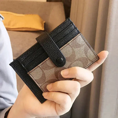 Women Short Small Wallets Fold Card Holder ID Bag Coin Purse Ladies Wallets Anti-degaussing driver's license card holder RELUX.STORE