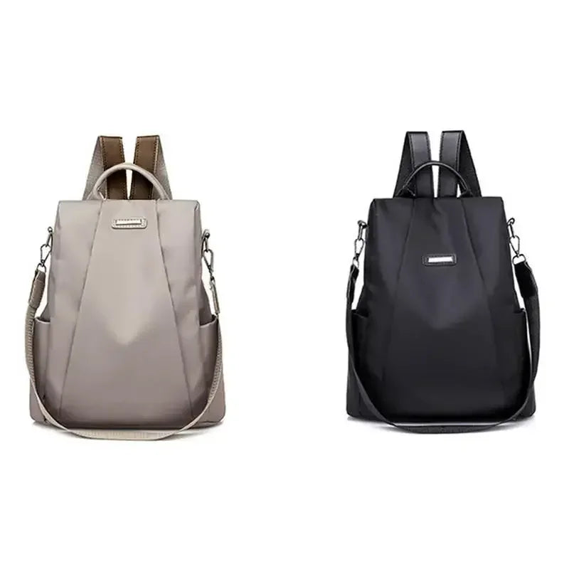 New women's casual multifunctional backpack solid color women's backpack fashionable detachable portable shoulder strap RELUX.STORE