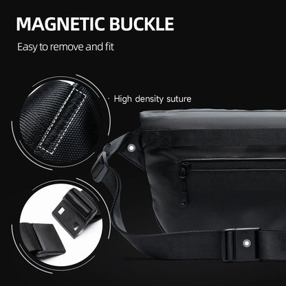 Ins Korean Style Men Waterproof Magnetic Buckle Crossbody Messenger Bag Daily Outdoor Travel Cycling iPad Camera Shoulder Bag