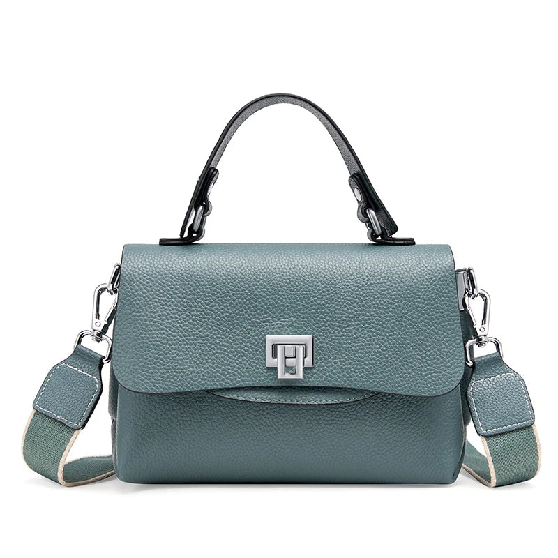 Zency Women's Genuine Leather Top-Handle Bag Simple Fashion Envelope Luxury Brand Shoulder Handbag Small Crossbody for Female RELUX.STORE