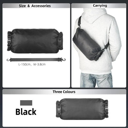 Rhinowalk Bicycle Handlebar Bag 12L Waterproof Bike Mounts Set Bike Bag Base With Replaceable Inner Dry Bag Luggage Storage