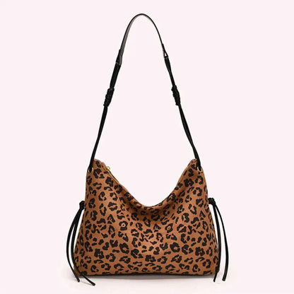 Women Suede Shoulder Bag Adjustable Strap Messenger Bag with Zipper Trendy Retro Handbag for Work Travel RELUX.STORE