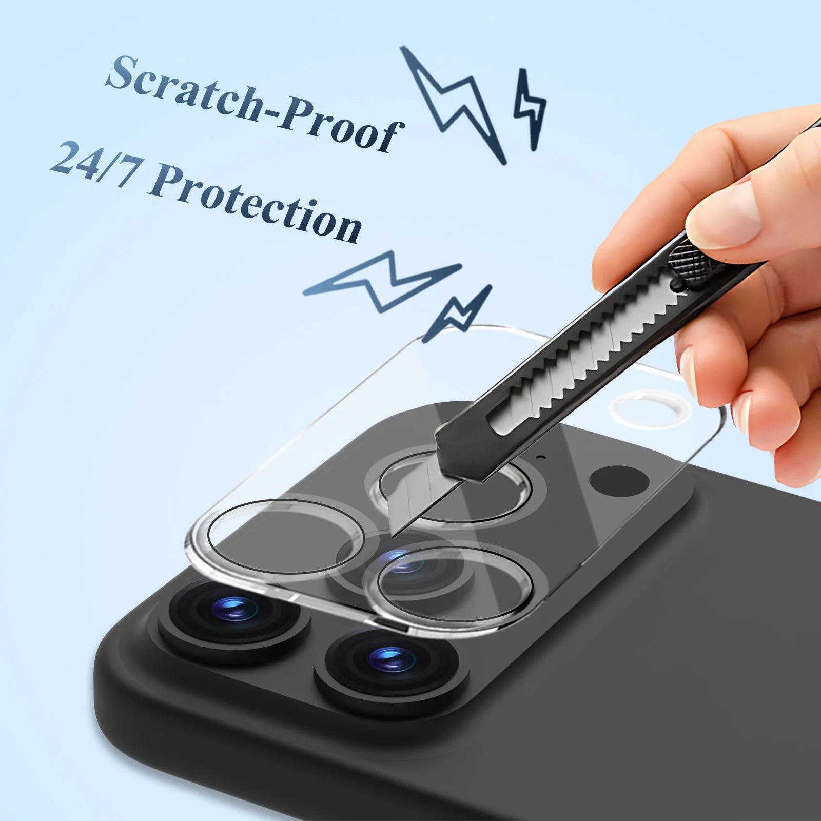 Lereach Tempered Glass Camera Lens Protector for iPhone 17 Pro Max / Air / 17 Pro Scratch Resistant High Transparency RELUX.STORE