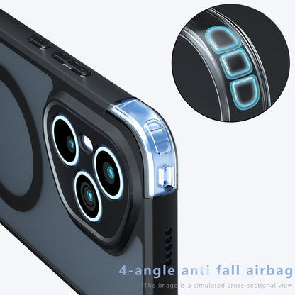 For Magsafe Shockproof Matte Phone Case for Honor 400 Pro Hard Bumper Magnetic Wireless charging Cover for Honor 400Pro Funda RELUX.STORE