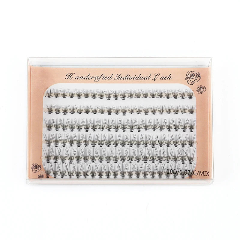 6 Rows 120 Bundles Eyelash Extension Natural Russian Volume Faux Cils Eyelashes Individual 10/20/30D Cluster False Lashes Makeup RELUX.STORE