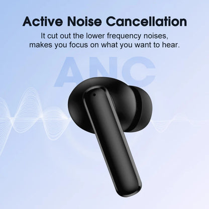 QCY T13 ANC Earphone Bluetooth 5.3 Active Noise Cancellation -28dB Wireless Headphone Fast Charge Earbuds 0.068' Low Latency RELUX.STORE