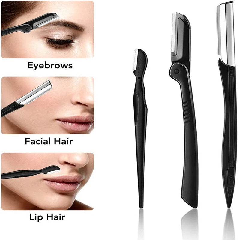 3-11PCS Eyebrow Trimmer Set Scissors Tweezers Eyebrow Razor Scraping Eyebrow Comb Razor Eyebrow Clip Makeup Tools Sets RELUX.STORE