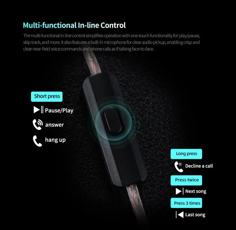 KZ Castor PRO in Ear Earphone HiFi Bass Dynamic Earbuds High-end Tunable Headphone Harman Target with Improved Bass Headsets RELUX.STORE